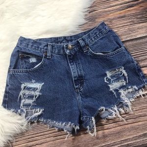 Vintage Lee Distressed High Rise